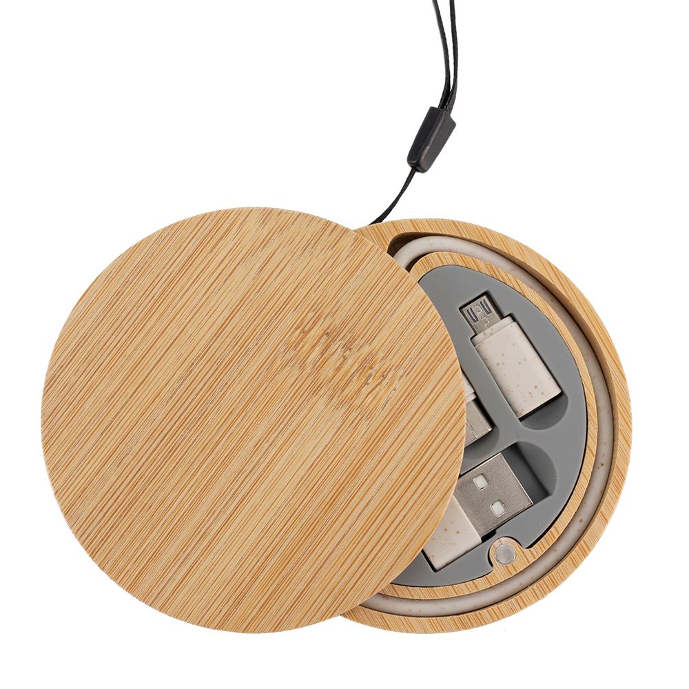 4-i-1-kabel i träfodral, LH-ZM01