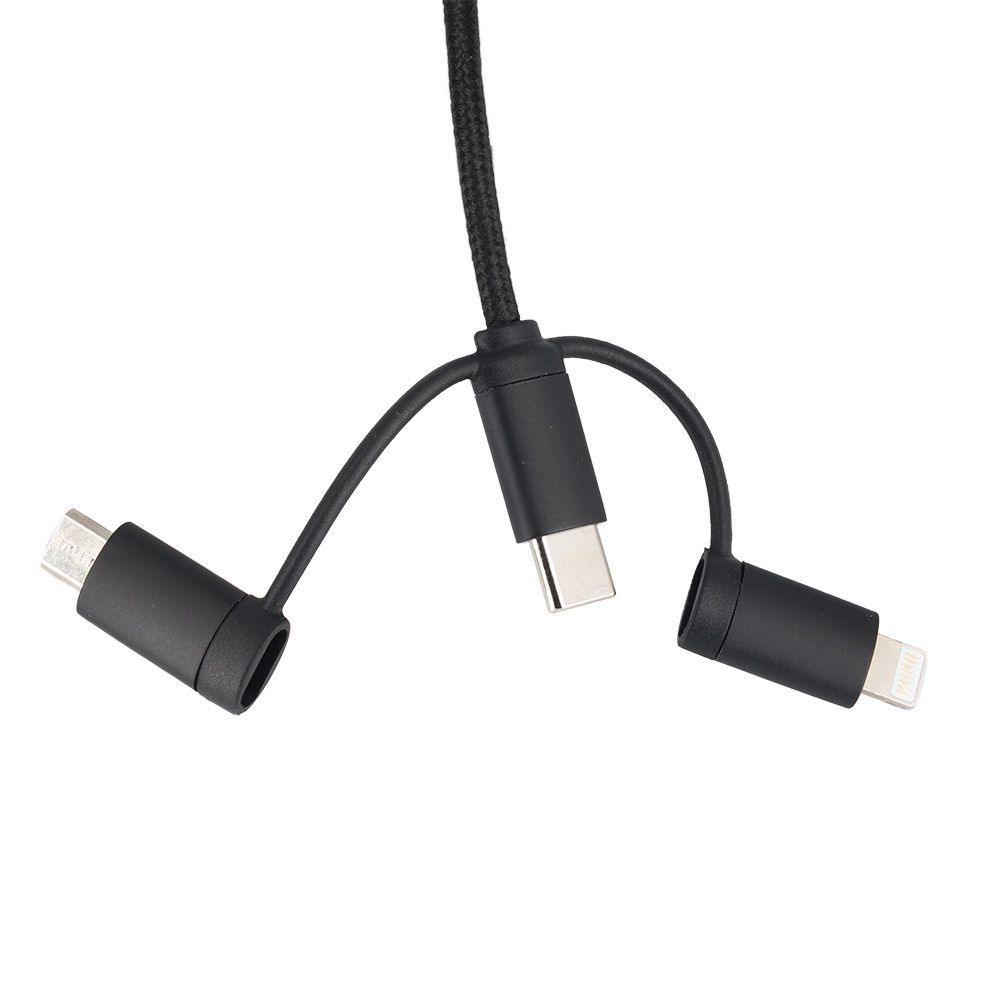 4-i-1-kabel med upplyst logotyp, LH-ZM02