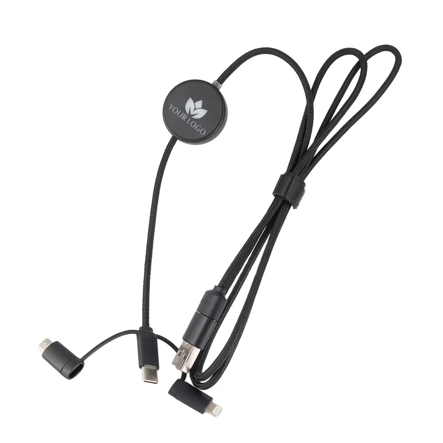 4-i-1-kabel med upplyst logotyp, LH-ZM02