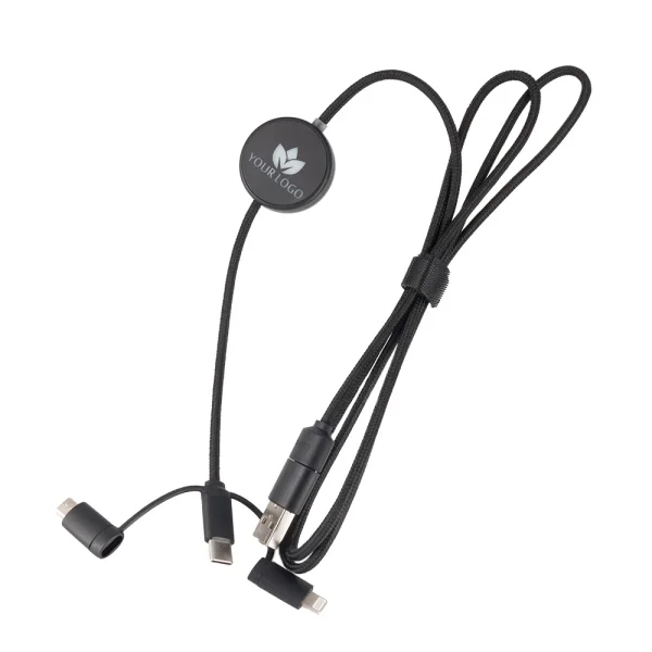 4-i-1-kabel med upplyst logotyp, LH-ZM02 – profilreklam med tryck från ExpoTryck