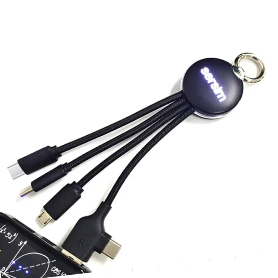 4w1 cable with illuminated logo RXD-368