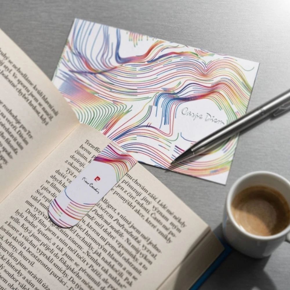 Vykort med bokmärke LIBRO Pierre Cardin