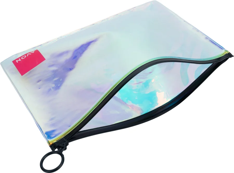 Holographic cosmetic bag
