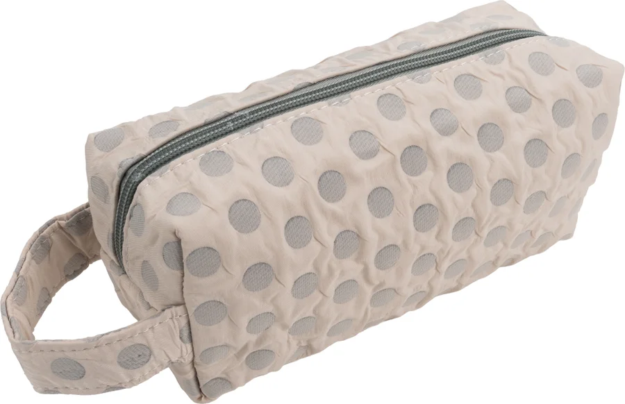 Polka dot cosmetic bag
