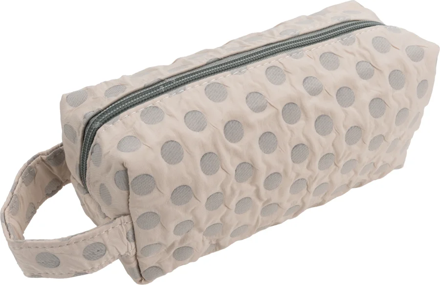 Polka dot cosmetic bag
