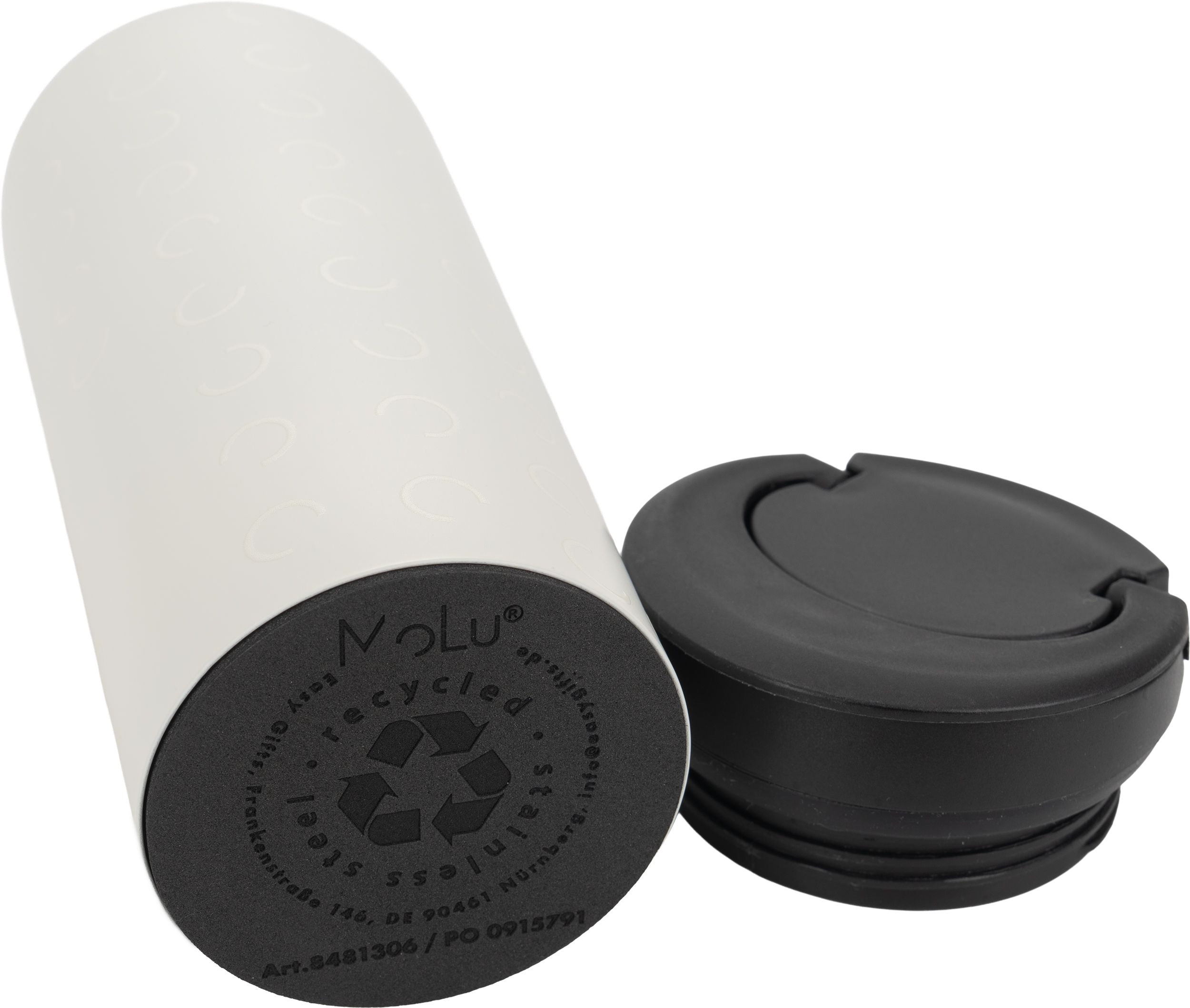 Termosmugg av återvunnet material PONTA GROSSA MoLu 450 ml