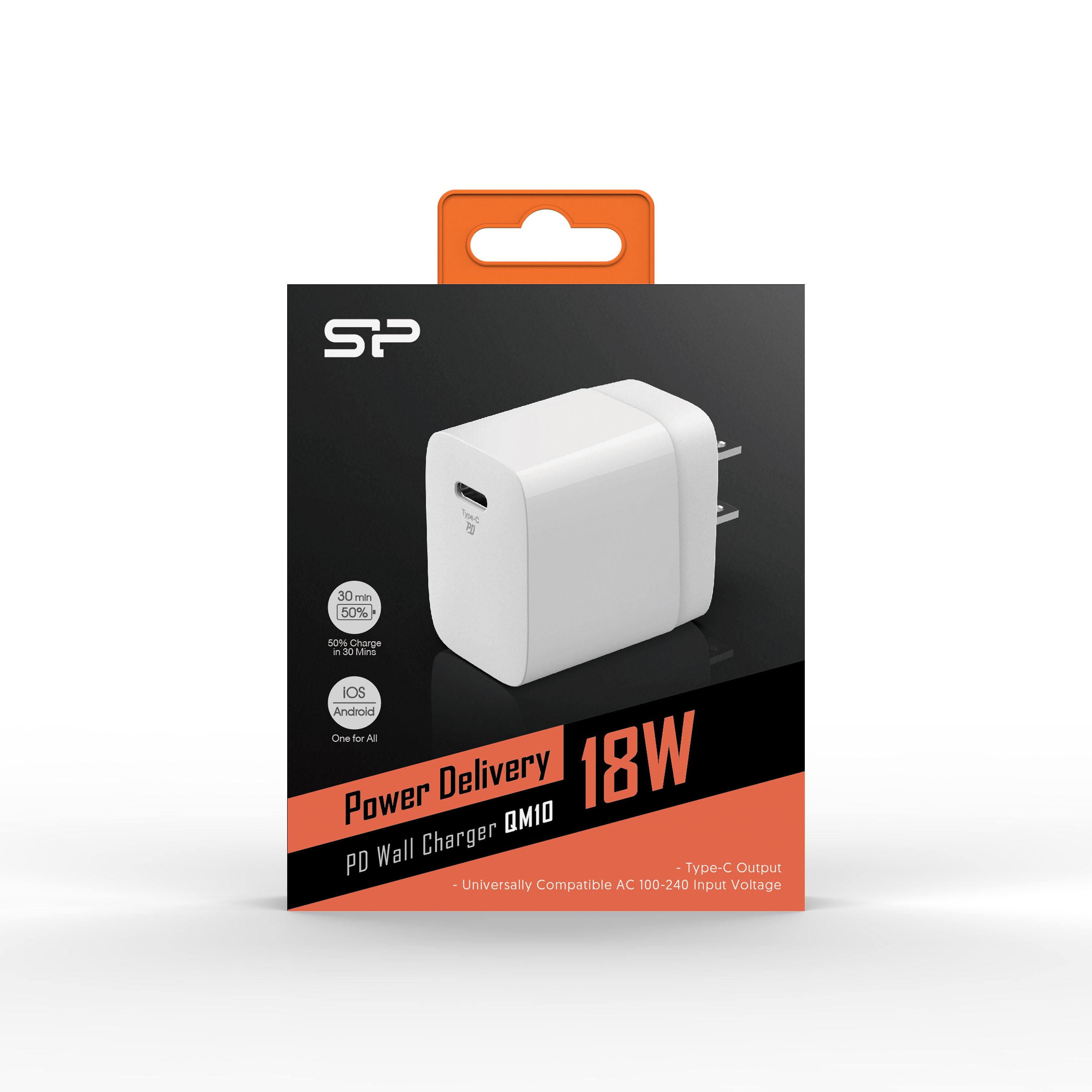 Nätadapter BOOST CHARGER (US, EU) QM10 SILICON POWER
