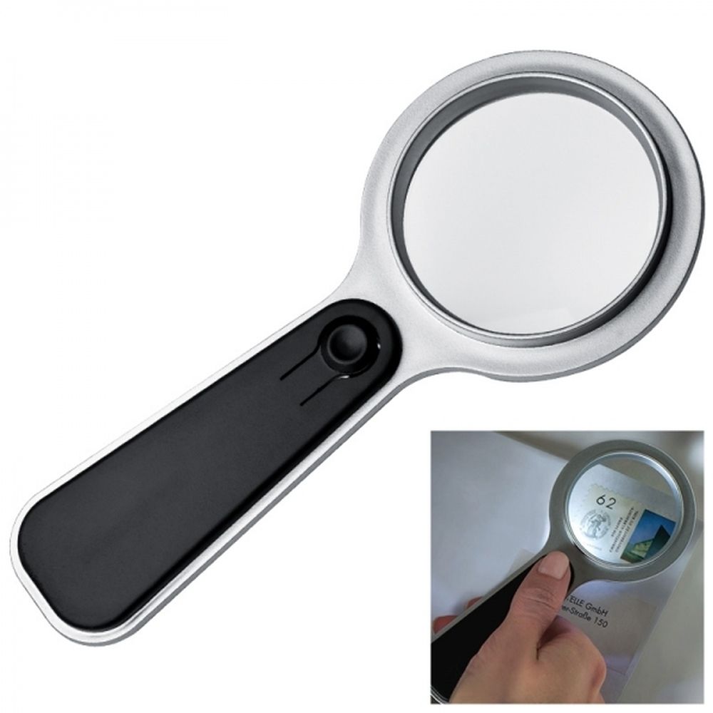 Förstoringsglas med LED-lampa plast GLOUCESTER