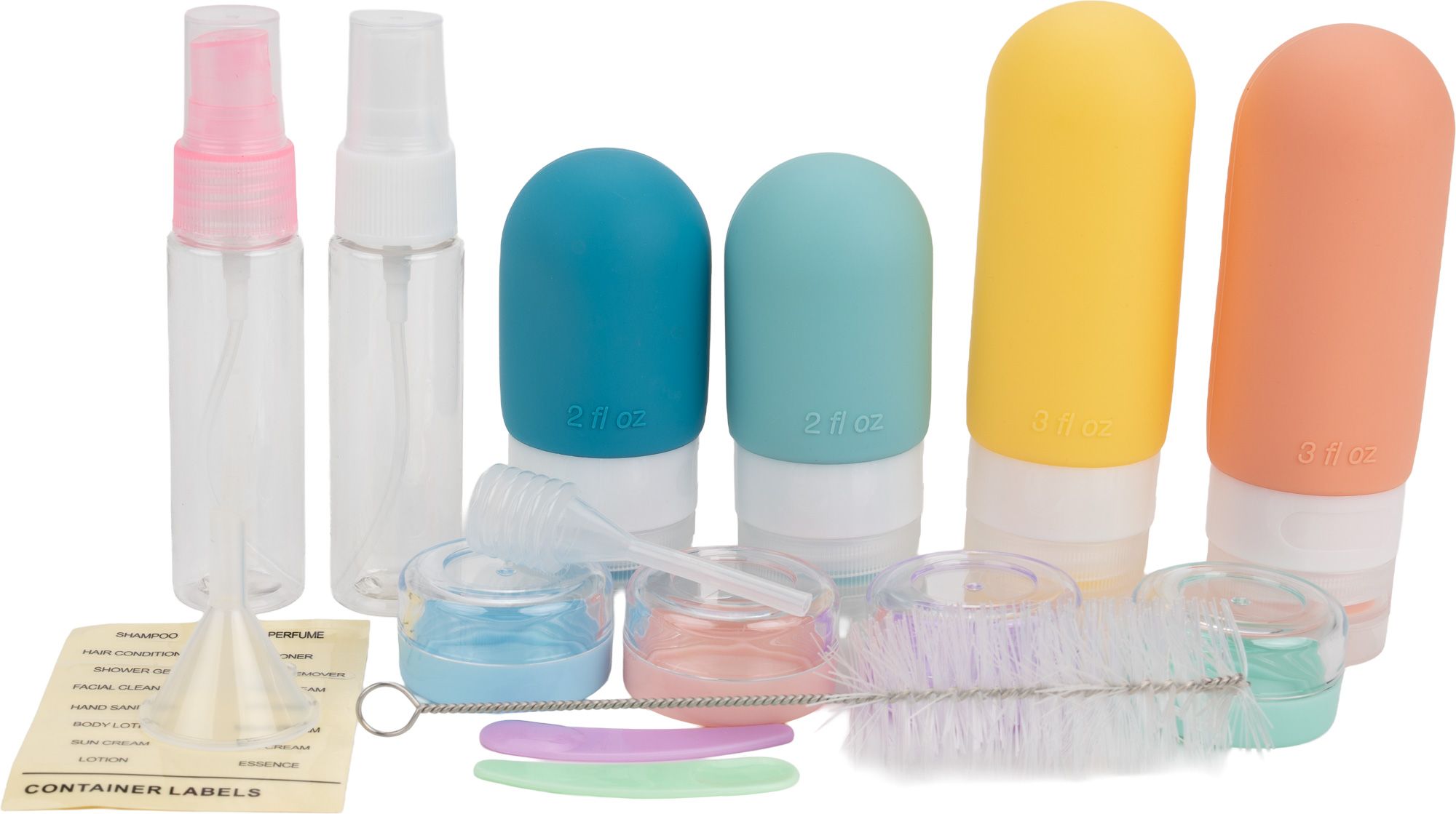 Travel cosmetic containers