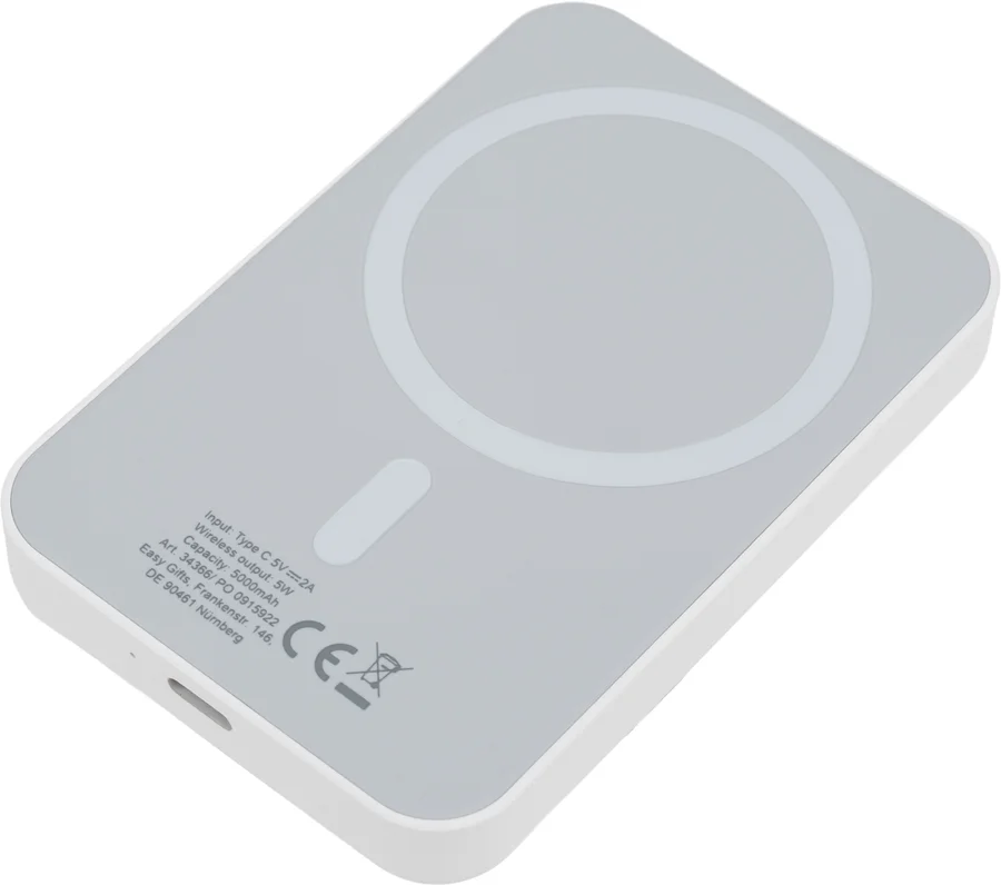 Power bank 5000 mAh med trådlös laddare WELS