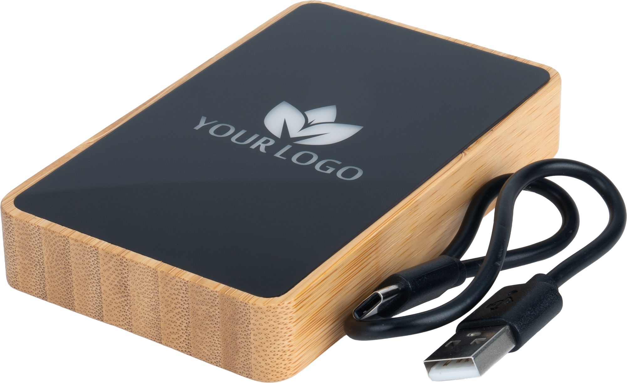 Power Bank 5000 mAh with illuminated logo