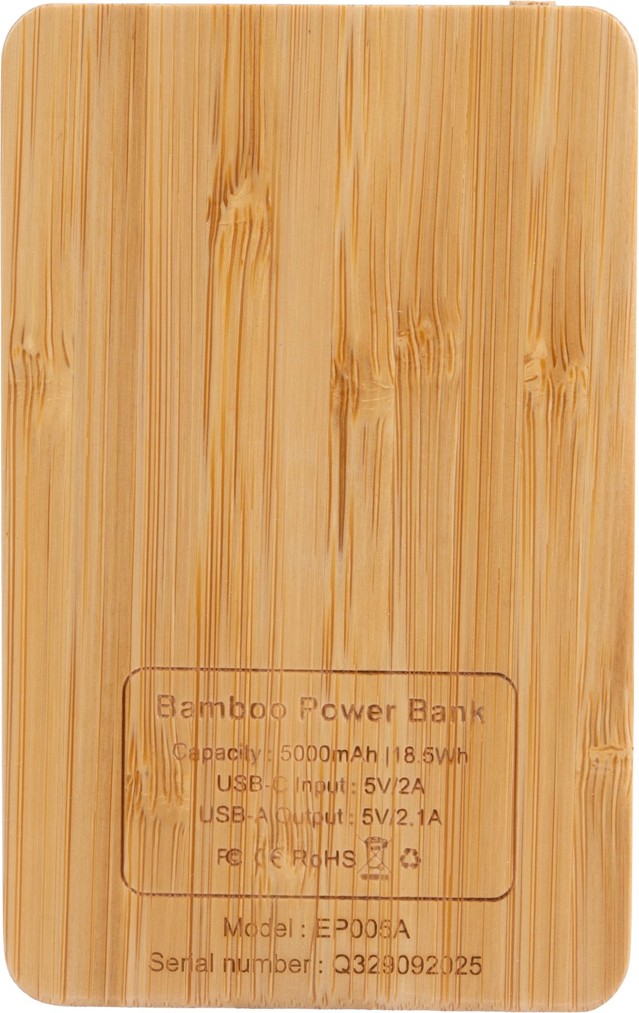 Power Bank 5000 mAh with illuminated logo