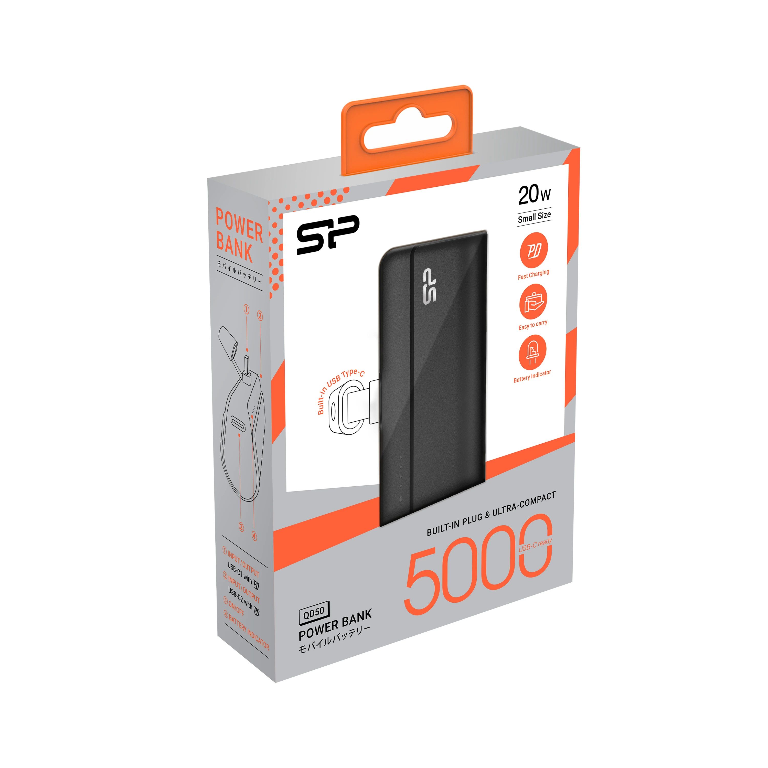 Power bank QD50 5000 mAh Silicon Power