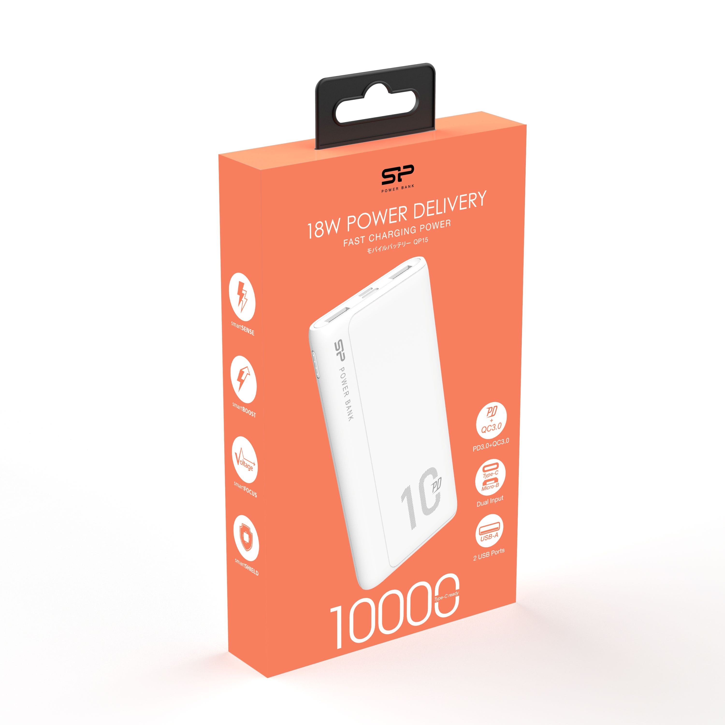 POWER BANK QP15 10000 MAH SILICON POWER