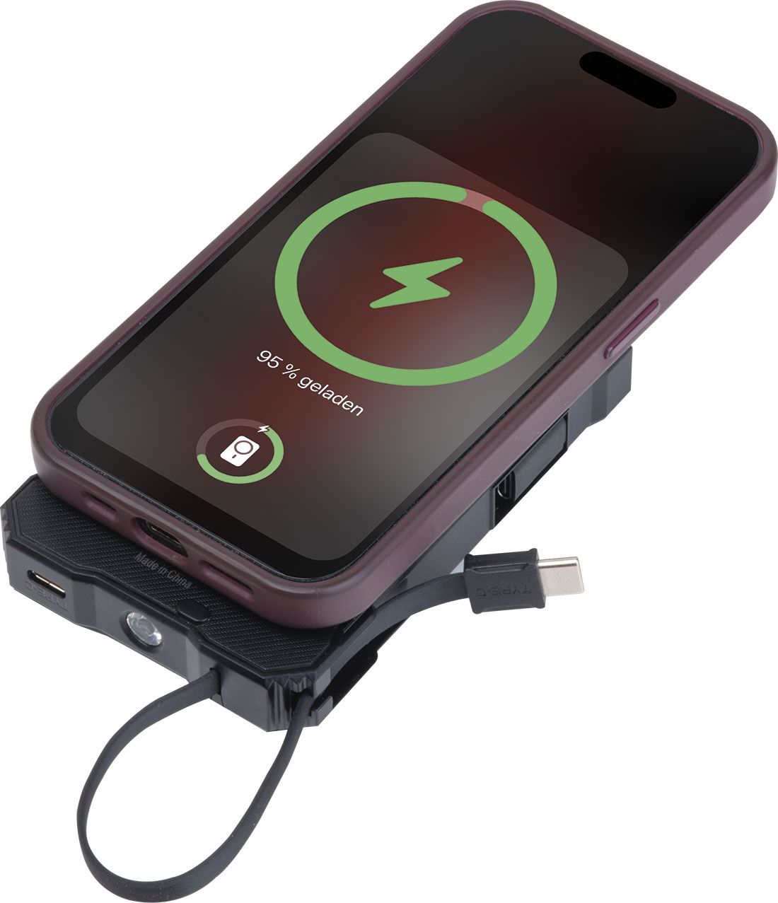 Solcells-powerbank 10 000 mAh BREDA