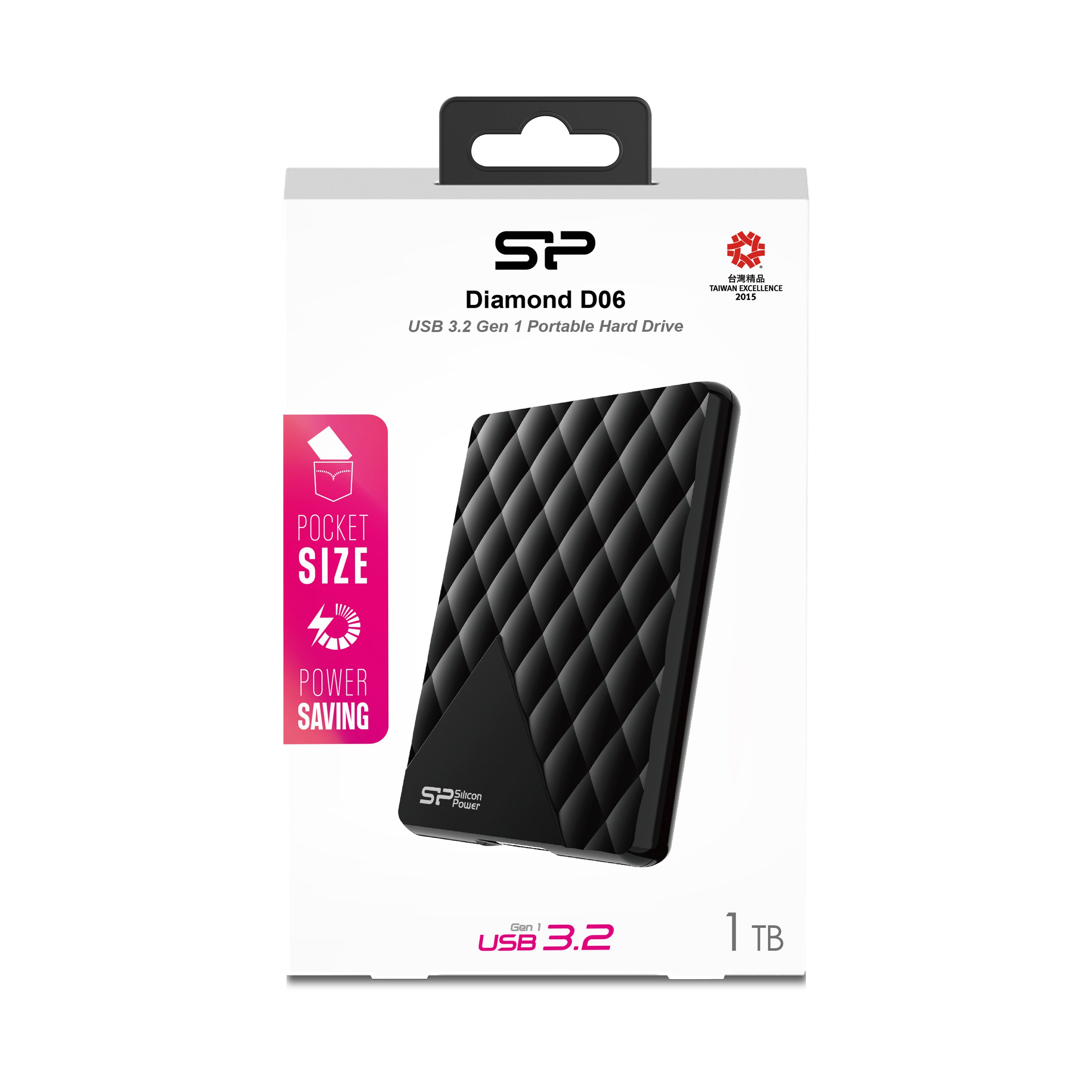 Portabel USB 3.0-disk Diamond D06 1TB Silicon Power
