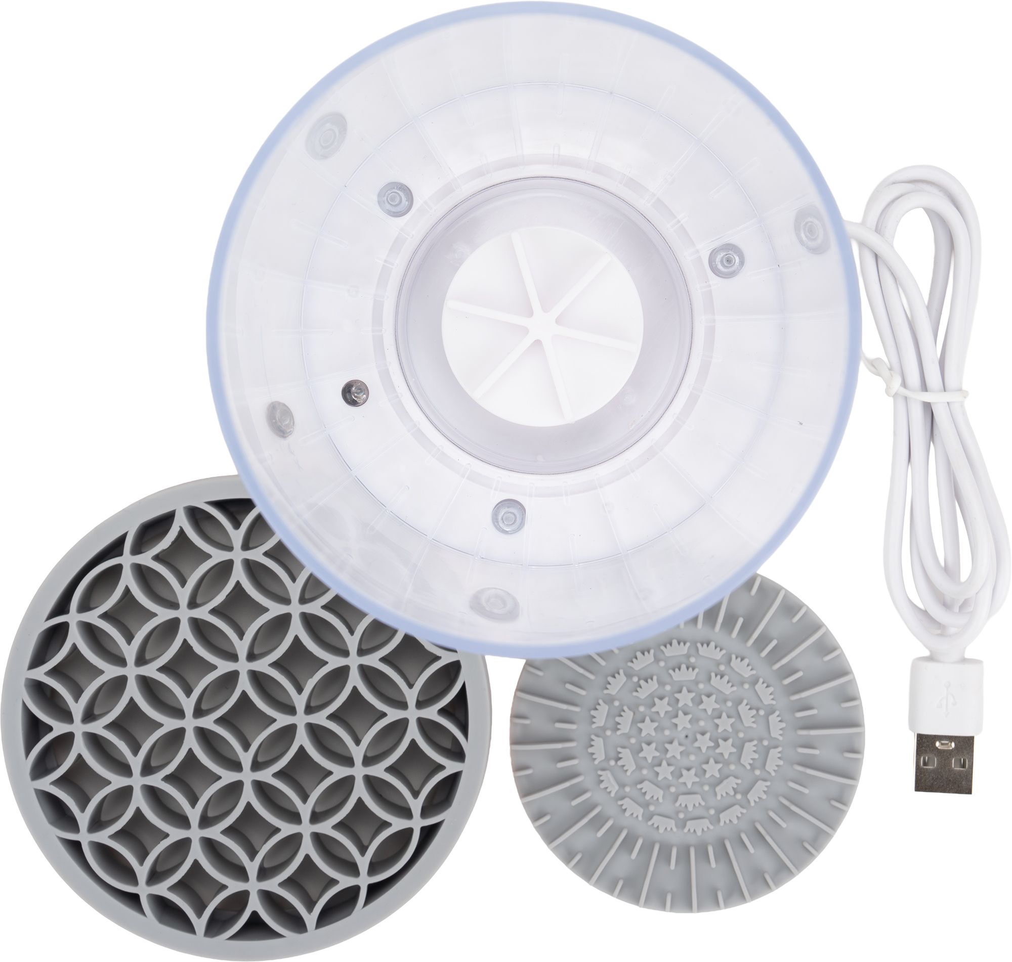 Makeup brush cleaner device