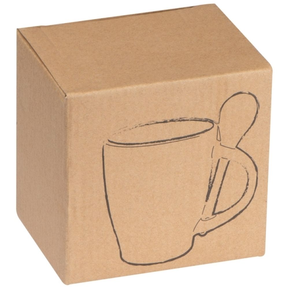 Keramisk mugg med sked PALERMO 250 ml