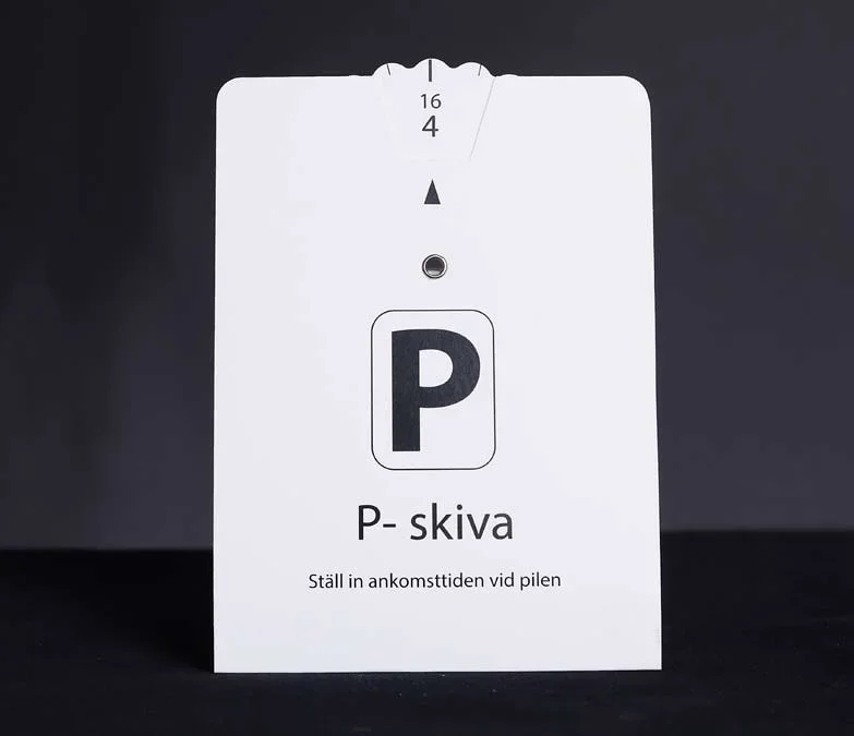P-skiva med tryck