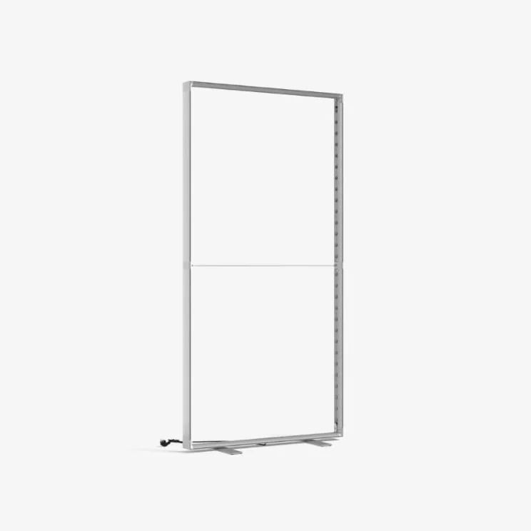 Pop-up ljuslådans hopfällbara aluminiumram utan textil