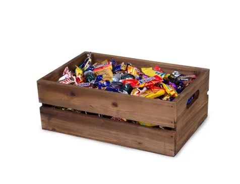 Träback med julgodis, produktbild